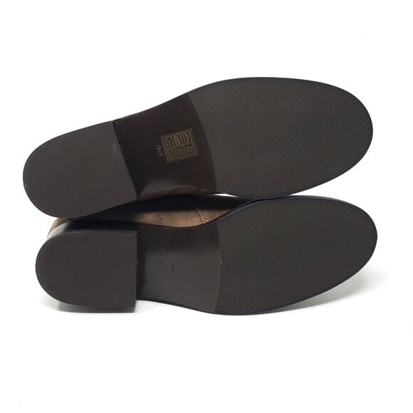 Tory Burch Brooke Ankle Suede Bootie Boots River Rock Brown 78894 Size US 7.5 - Picture 8 of 11